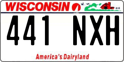 WI license plate 441NXH