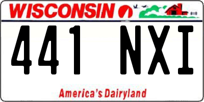 WI license plate 441NXI