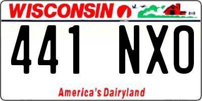 WI license plate 441NXO
