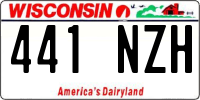 WI license plate 441NZH