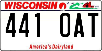 WI license plate 441OAT