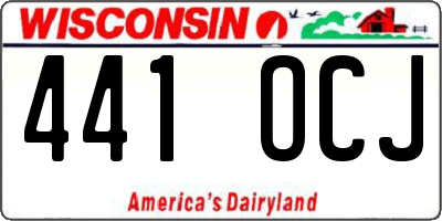 WI license plate 441OCJ