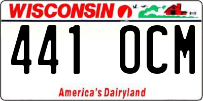 WI license plate 441OCM