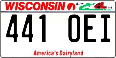 WI license plate 441OEI