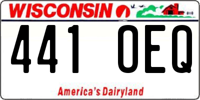 WI license plate 441OEQ