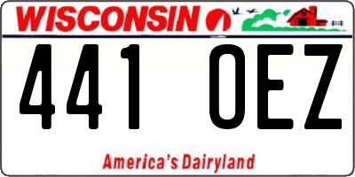 WI license plate 441OEZ