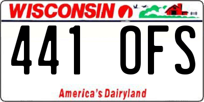 WI license plate 441OFS