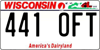 WI license plate 441OFT