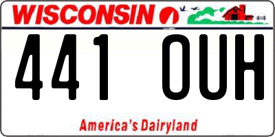 WI license plate 441OUH