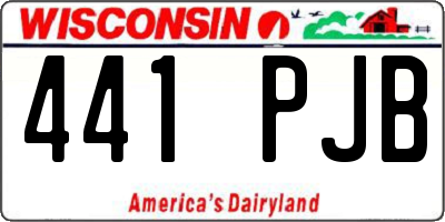 WI license plate 441PJB