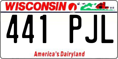WI license plate 441PJL