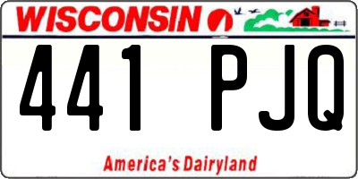 WI license plate 441PJQ