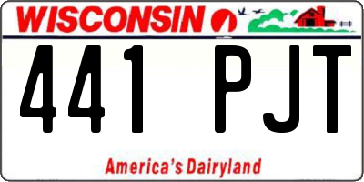 WI license plate 441PJT