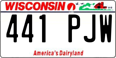 WI license plate 441PJW