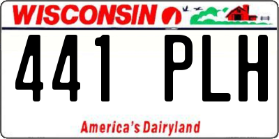 WI license plate 441PLH