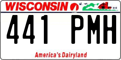 WI license plate 441PMH