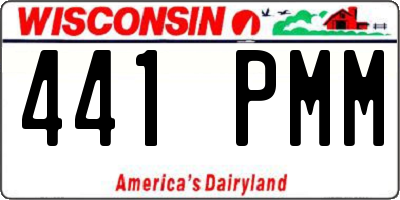 WI license plate 441PMM