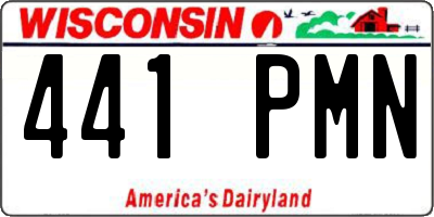 WI license plate 441PMN