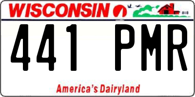 WI license plate 441PMR