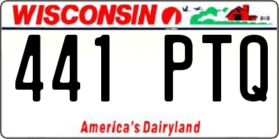 WI license plate 441PTQ