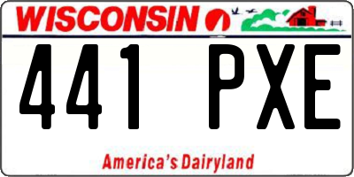 WI license plate 441PXE
