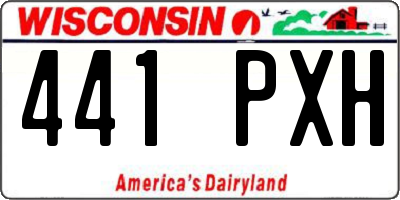 WI license plate 441PXH