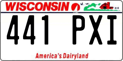 WI license plate 441PXI