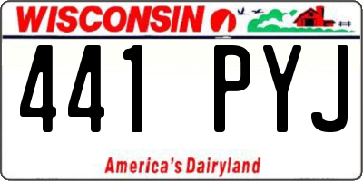 WI license plate 441PYJ