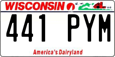 WI license plate 441PYM