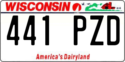 WI license plate 441PZD