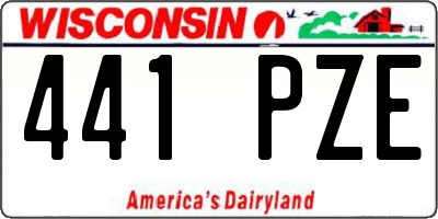 WI license plate 441PZE