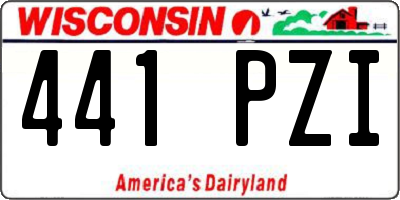 WI license plate 441PZI