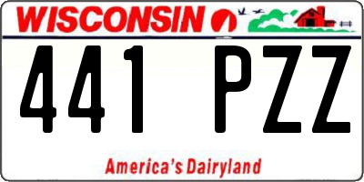 WI license plate 441PZZ
