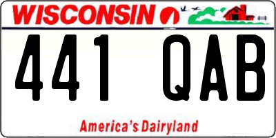 WI license plate 441QAB