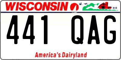 WI license plate 441QAG