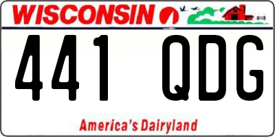 WI license plate 441QDG