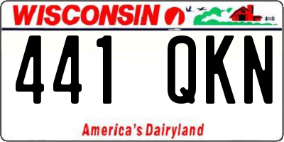 WI license plate 441QKN