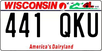 WI license plate 441QKU