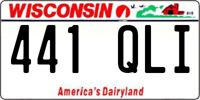 WI license plate 441QLI