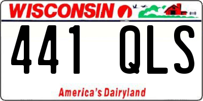 WI license plate 441QLS