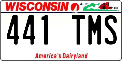 WI license plate 441TMS