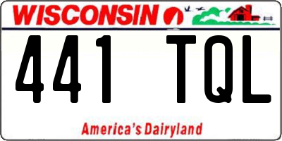WI license plate 441TQL