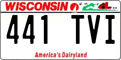 WI license plate 441TVI