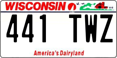 WI license plate 441TWZ