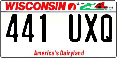 WI license plate 441UXQ