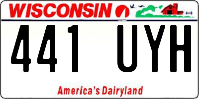 WI license plate 441UYH