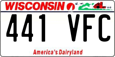 WI license plate 441VFC