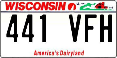 WI license plate 441VFH