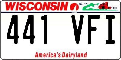 WI license plate 441VFI