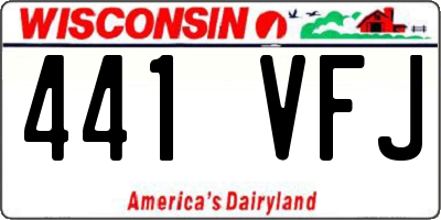 WI license plate 441VFJ